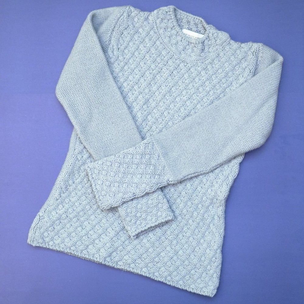 Gray preppy warm sweater